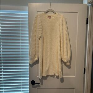Show Me Your MuMu Cream Textured Sweater